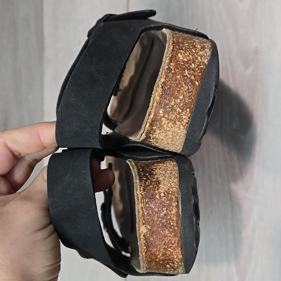 Birkis By Birkenstock Women Ankle Leather Flats Sandals Sz 37/6 Narrow - Picture 9 of 16